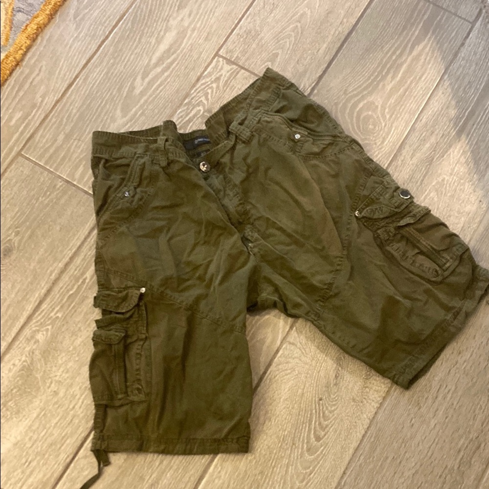 Men's Olive Cargo Shorts